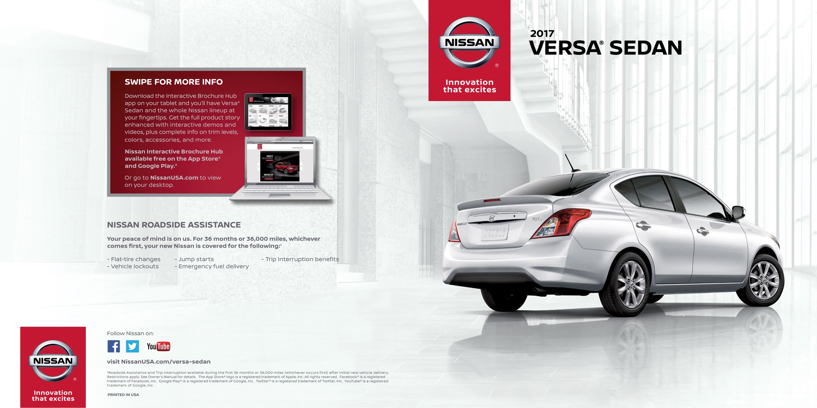 2017 Nissan Versa Sedan Brochure Page 7